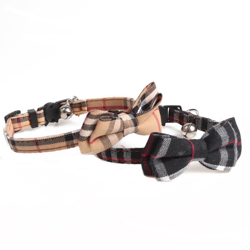 Fashion Simple Canvas Plaid Pet Collar | Luxury Home Accessories | Heulog Glow