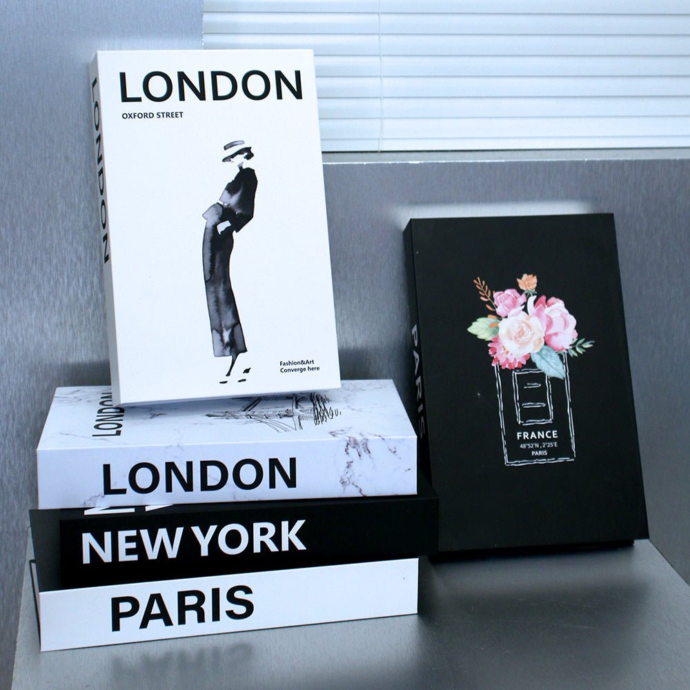 Fashion Simple Style Prop Books Fake Book Magazine Ornaments | Luxury Home Accessories | Heulog Glow