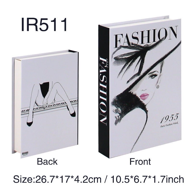 Fashion Simple Style Prop Books Fake Book Magazine Ornaments | Luxury Home Accessories | Heulog Glow