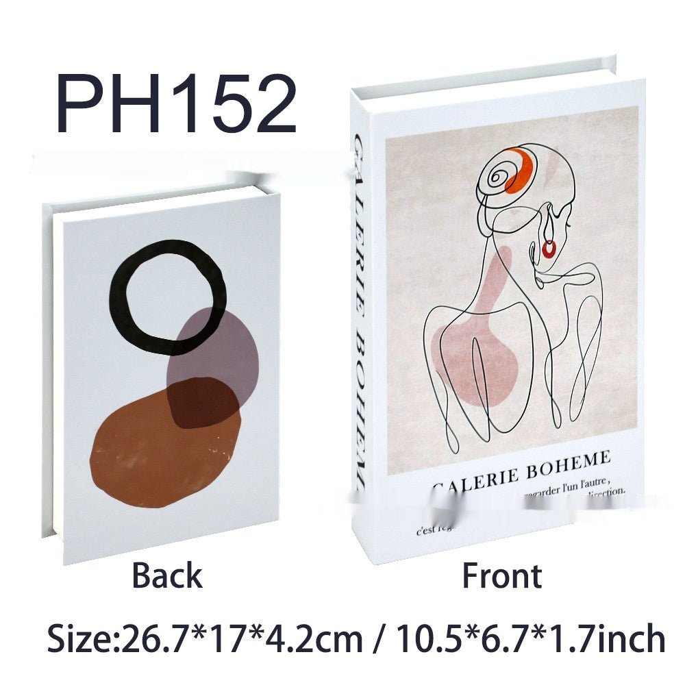 Fashion Simple Style Prop Books Fake Book Magazine Ornaments | Luxury Home Accessories | Heulog Glow