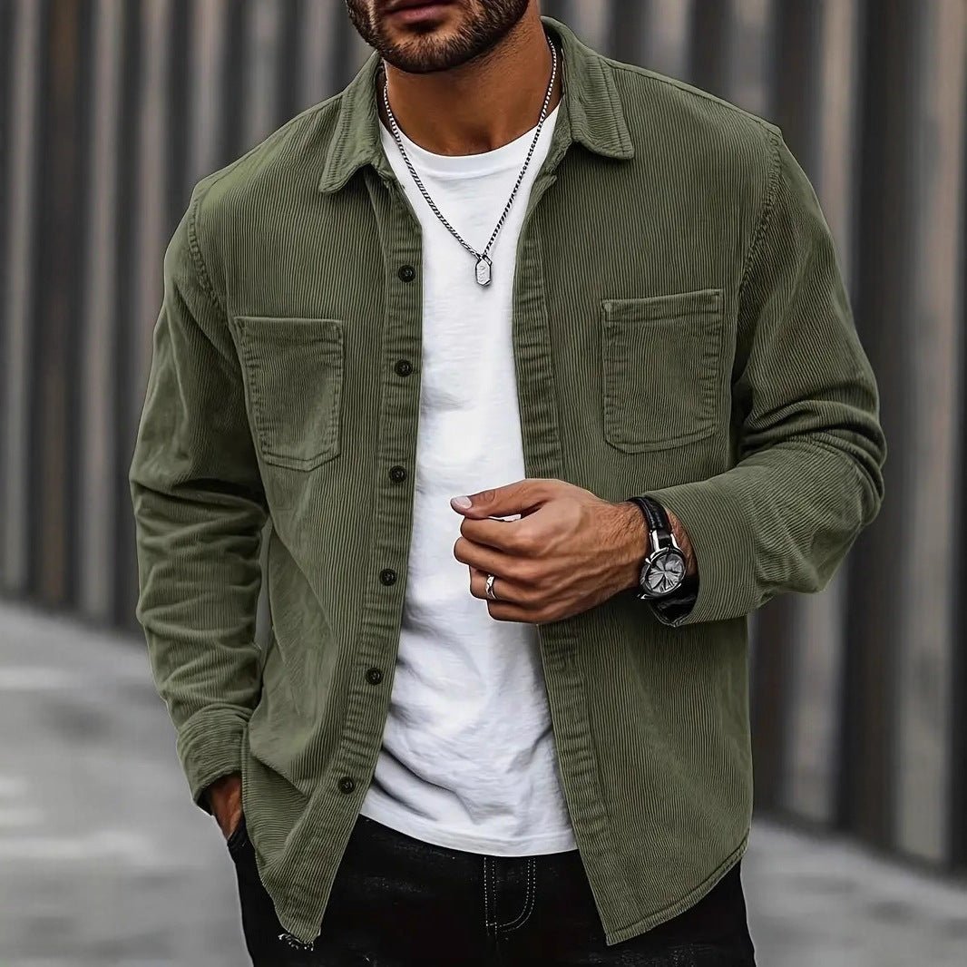 Fashion Spring Button Jacket Coat For Men | Luxury Home Accessories | Heulog Glow