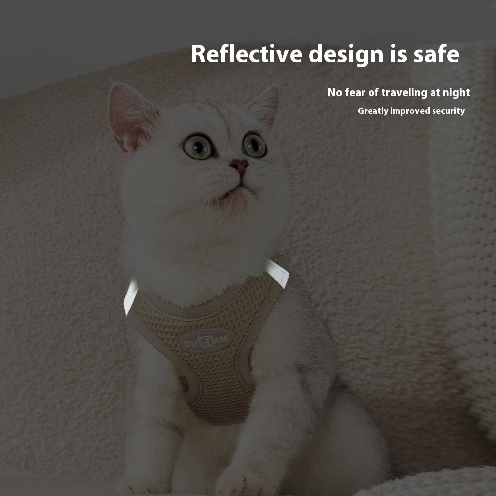 Fashion Waffle Cat Pulling Rope Chest Strap | Luxury Home Accessories | Heulog Glow