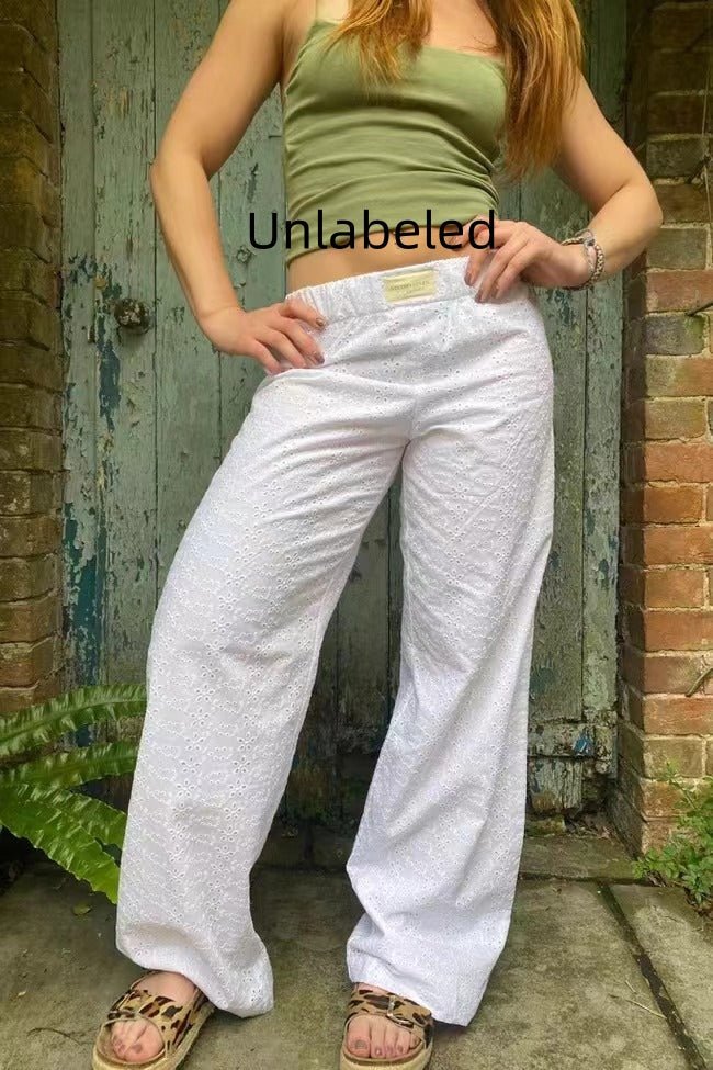 Fashion Y2K Striped Straight Trousers Summer Elastic High Waist Wide Leg Pants For Women | Luxury Home Accessories | Heulog Glow