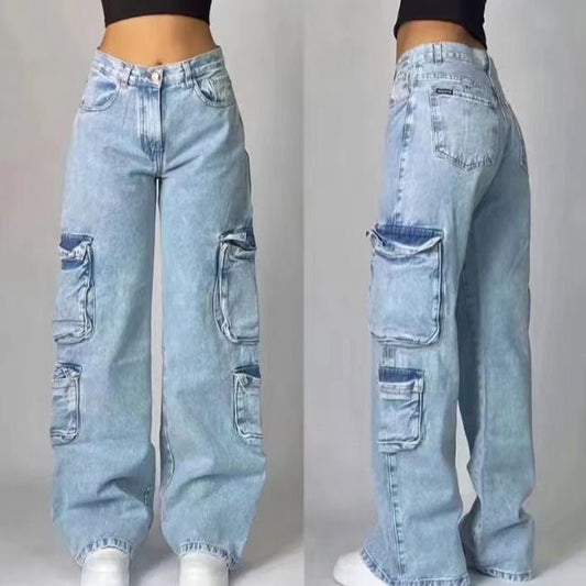 Fashionable American-style Workwear Denim Jeans For Women | Luxury Home Accessories | Heulog Glow