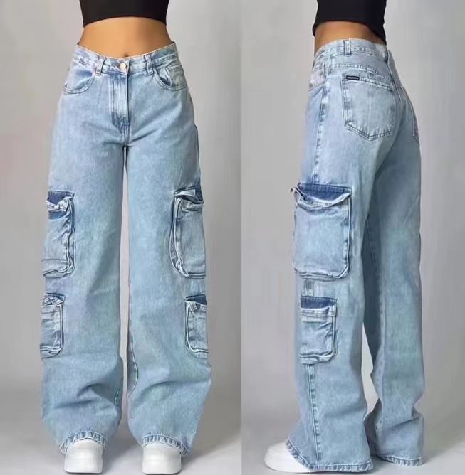 Fashionable American-style Workwear Denim Jeans For Women | Luxury Home Accessories | Heulog Glow