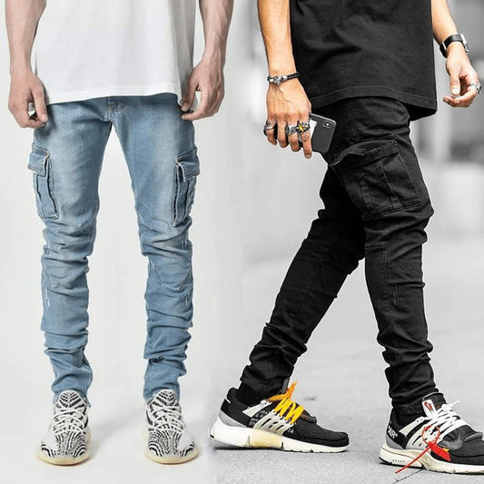 Fashionable And Simple Men's Multi-Pocket Tooling Jeans | Luxury Home Accessories | Heulog Glow