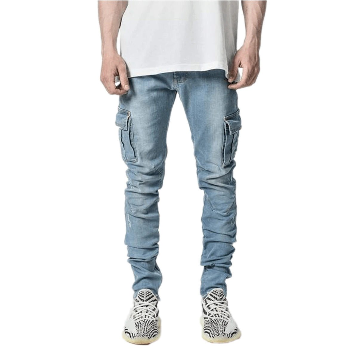 Fashionable And Simple Men's Multi-Pocket Tooling Jeans | Luxury Home Accessories | Heulog Glow