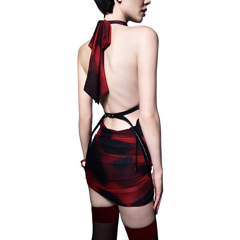 Fashionable Halter-neck Sheath-style Dress With A Backless Design | Luxury Home Accessories | Heulog Glow