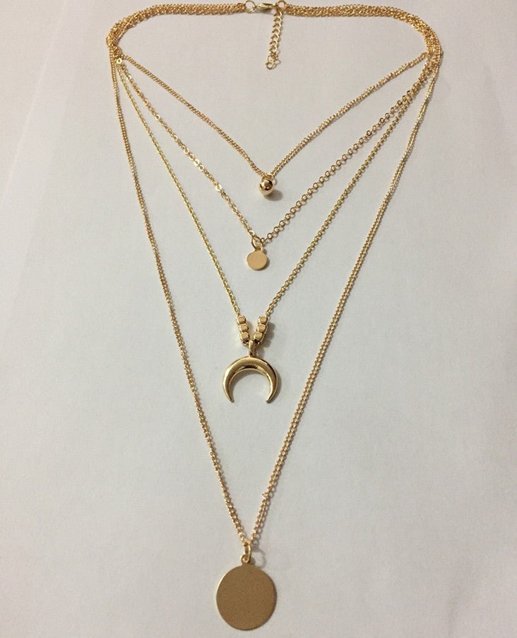 Fashionable Personality New Multi-layer Moon Disc Pendant | Luxury Home Accessories | Heulog Glow
