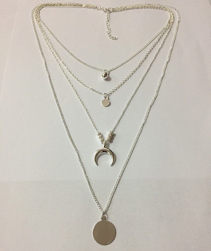 Fashionable Personality New Multi-layer Moon Disc Pendant | Luxury Home Accessories | Heulog Glow