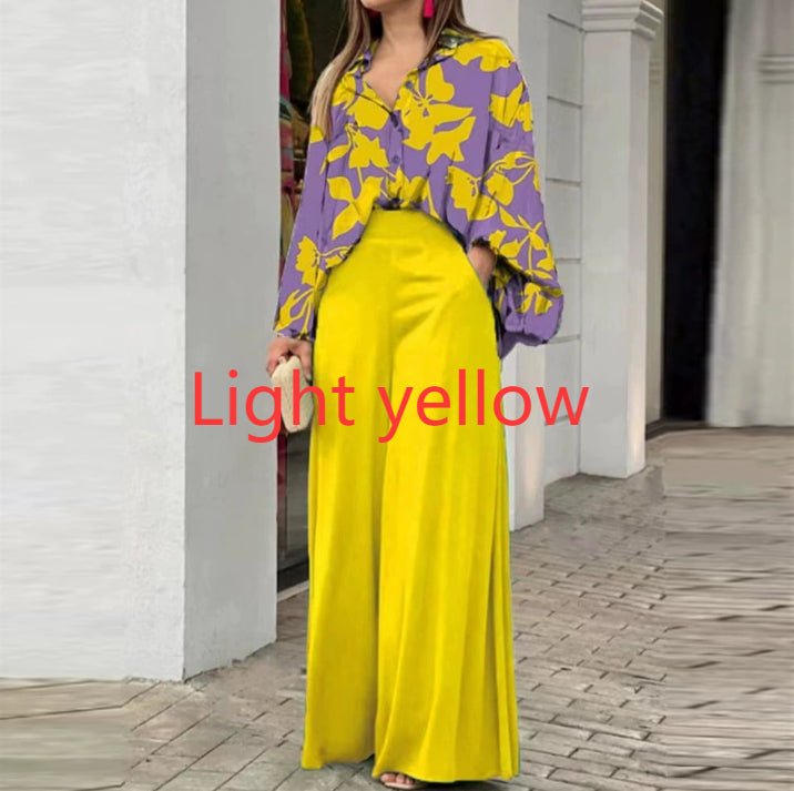 Fashionable Printed Wide-leg Pants | Luxury Home Accessories | Heulog Glow