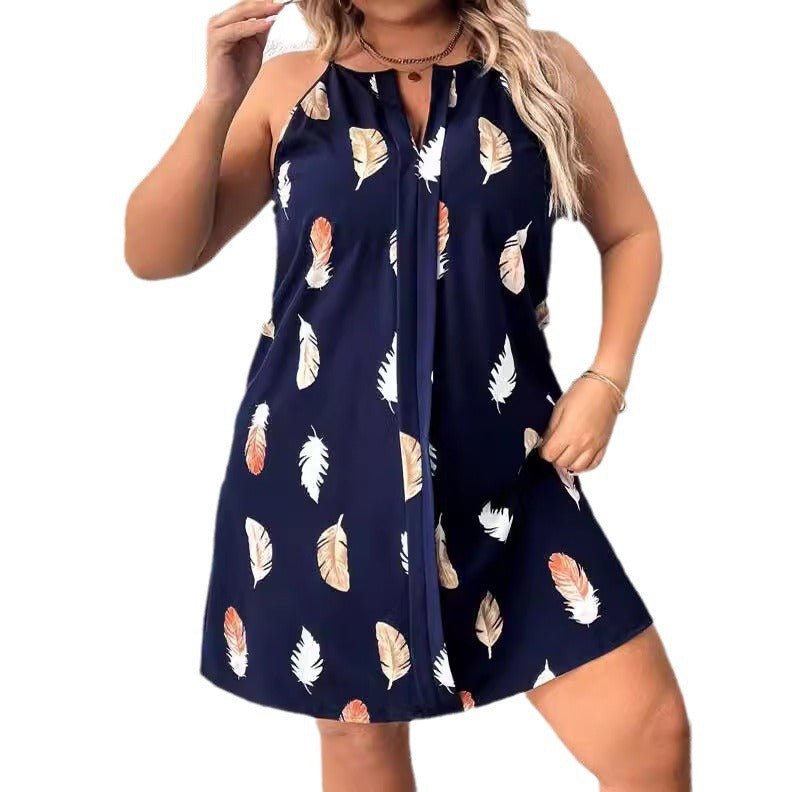 Fashionable Strap V-Neck Loose Dress For Women | Luxury Home Accessories | Heulog Glow