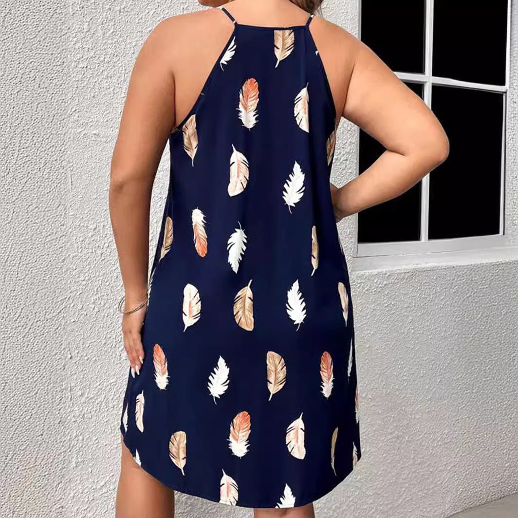 Fashionable Strap V-Neck Loose Dress For Women | Luxury Home Accessories | Heulog Glow