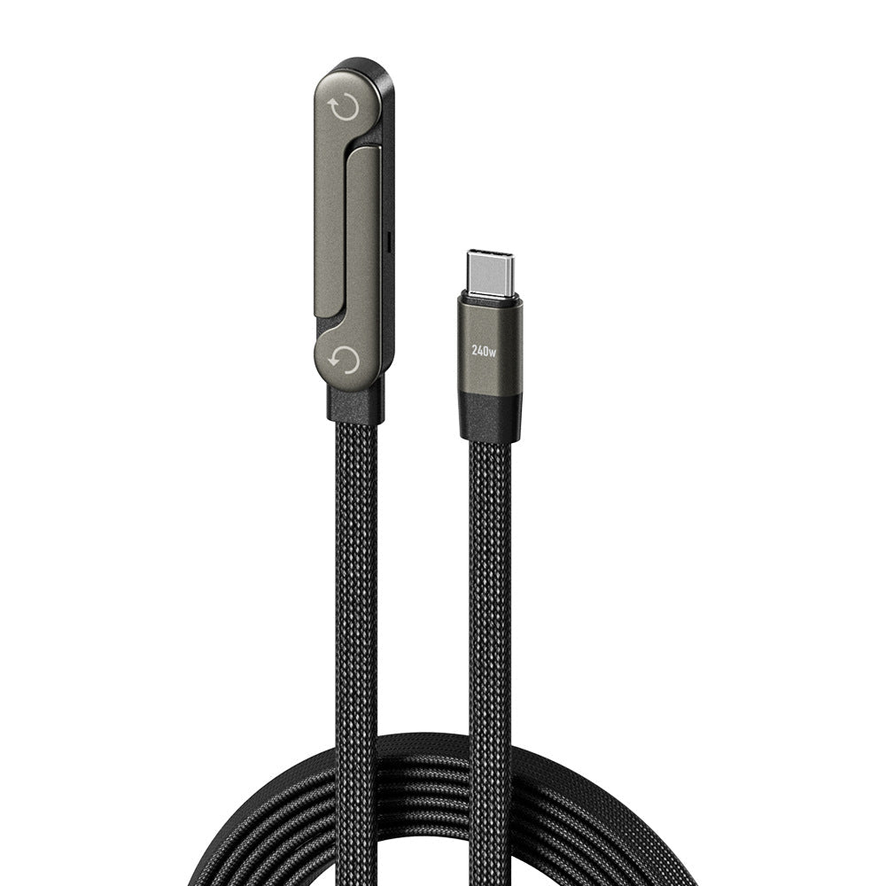 Fast Charging Foldable Bracket Data Cable 2-in-1 Data Wire Foldable Phone Tablet Stand Type-C To Type-C USB-A To Type-C | Luxury Home Accessories | Heulog Glow