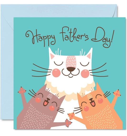 Fathers Day Card - Cat | Luxury Home Accessories | Heulog Glow