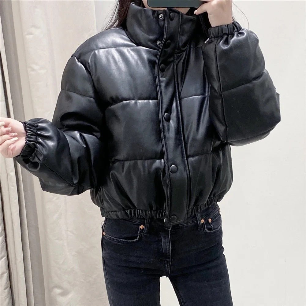 Faux leather cotton jacket | Luxury Home Accessories | Heulog Glow