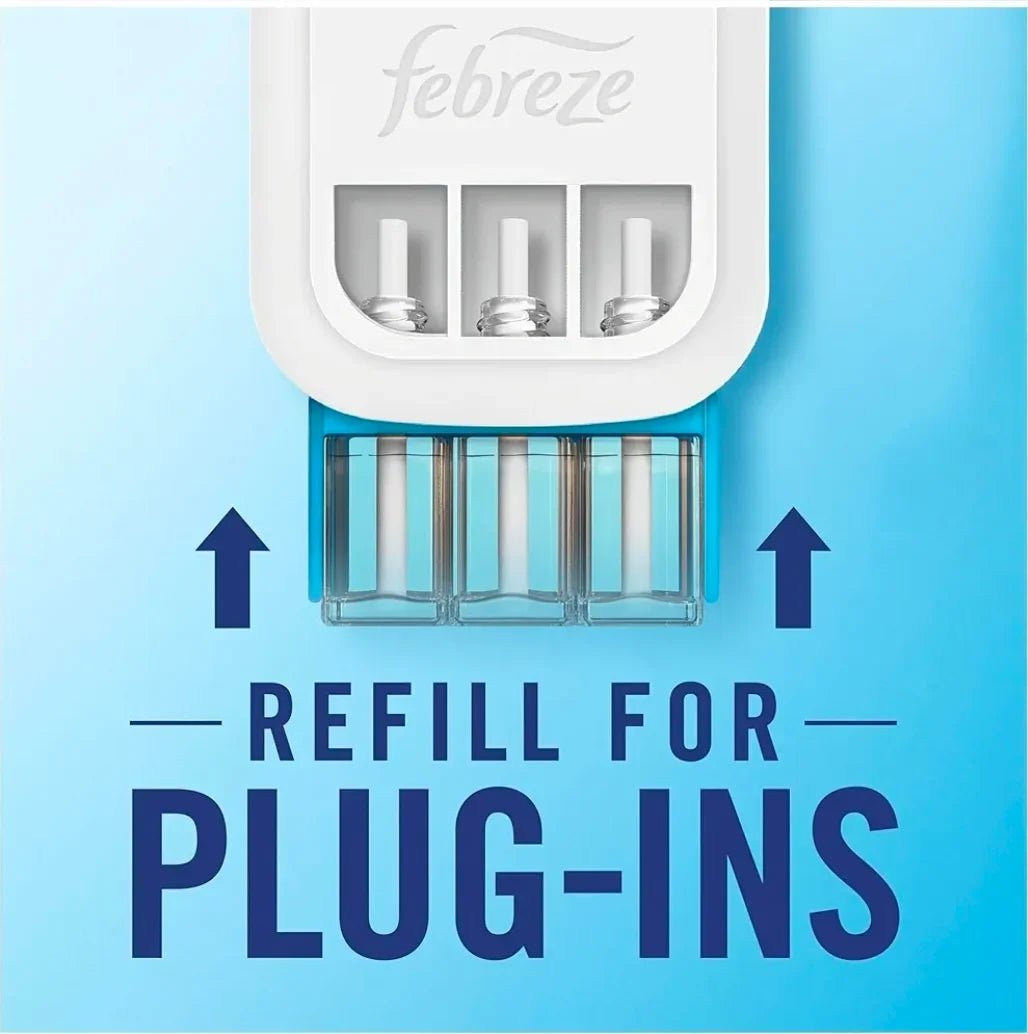 Febreze 3Volution Air Freshener Plug-In Starter Kit + 4 Refills (20ml x 4) – Pet Odour Eliminator | Luxury Home Accessories | Heulog Glow