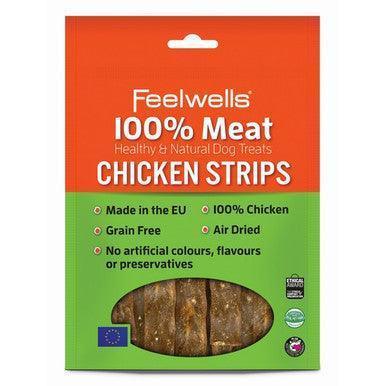 Feelwells 100% Meat Treats Chicken Strips 100g | Luxury Home Accessories | Heulog Glow