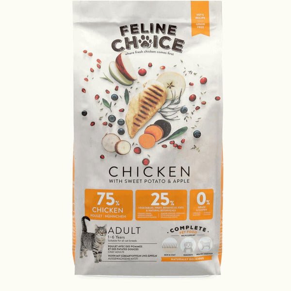 Feline Choice Complete Adult Cat Dry Food - Chicken 2kg | Luxury Home Accessories | Heulog Glow