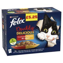 FELIX AS GOOD AS IT LOOKS DOUBLY DELICIOUS Countryside Selection in Jelly 48 PACK | Luxury Home Accessories | Heulog Glow