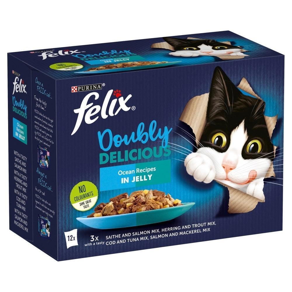 Felix Pouch As Good As It Looks Doubly Delicious Ocean Recipes in Jelly 12 x 100g | Luxury Home Accessories | Heulog Glow