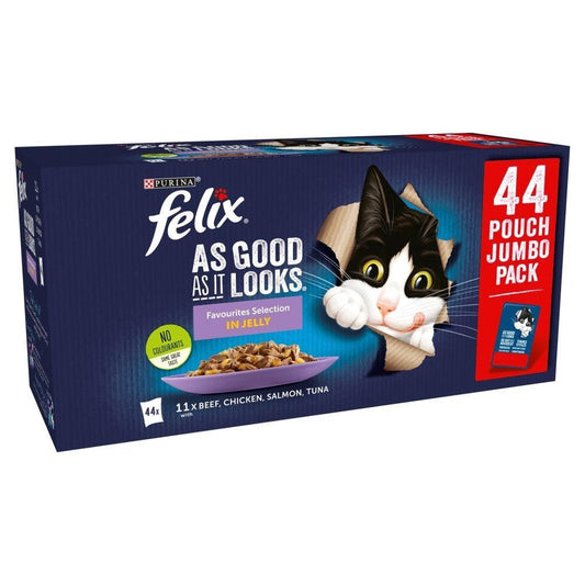 Felix Pouch As Good As It Looks Favourites in Jelly 88 x 100g | Luxury Home Accessories | Heulog Glow
