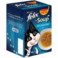 Felix Soup Fish Selection 6 pack, 48g | Luxury Home Accessories | Heulog Glow
