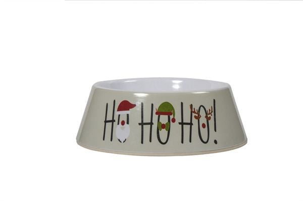 Festive Ho-ho-ho Dog Bowl | Luxury Home Accessories | Heulog Glow