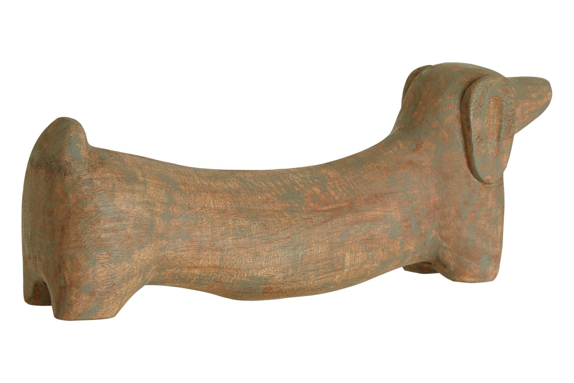 Fidra Mango Wood Sausage Dog Sculpture | Luxury Home Accessories | Heulog Glow
