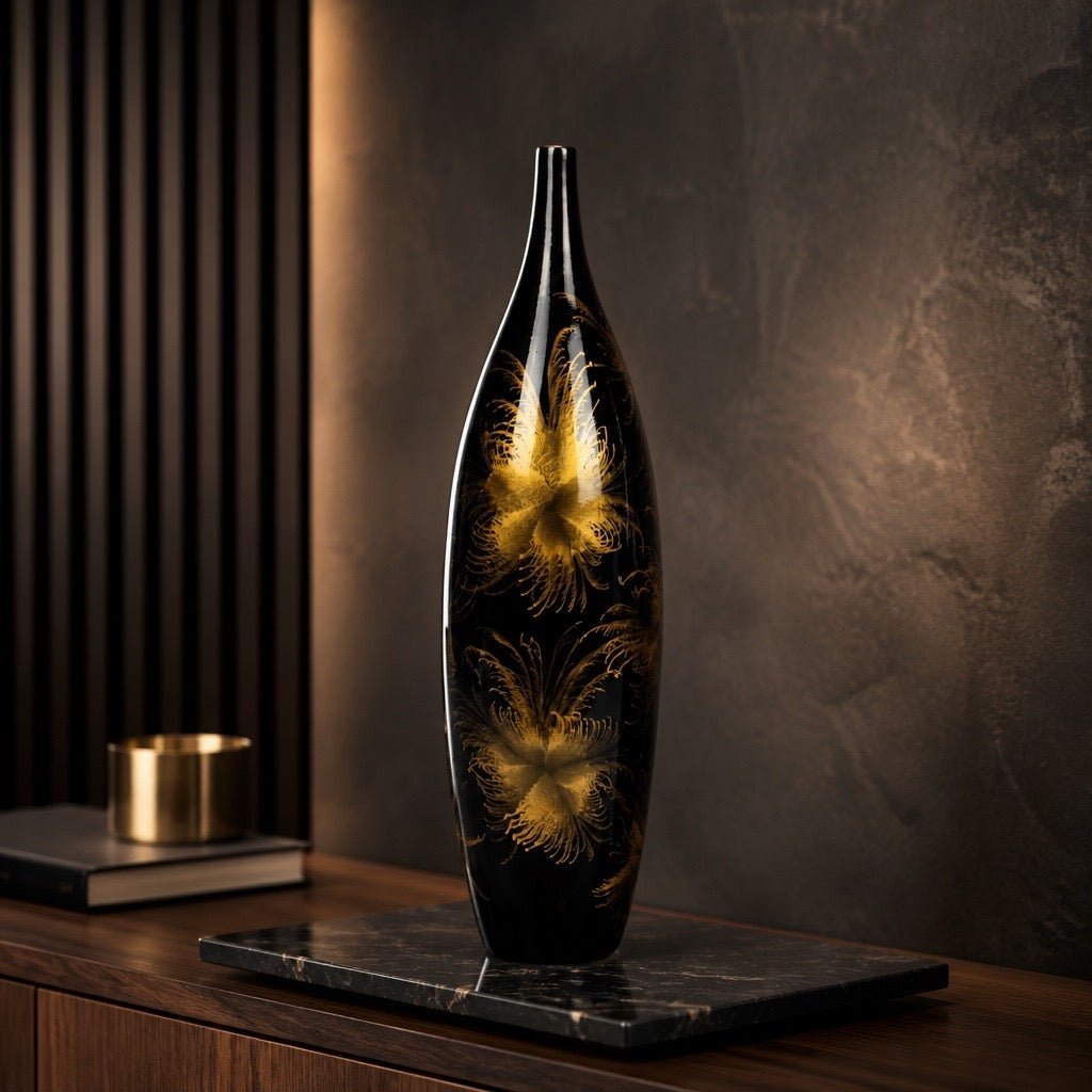 Firework Narrow Neck Vase 60cm | Luxury Home Accessories | Heulog Glow
