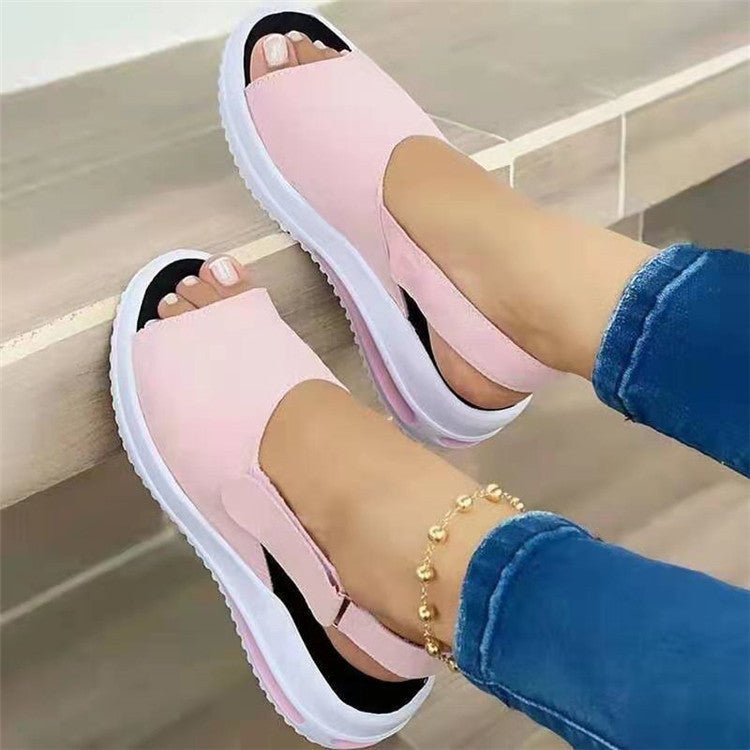 Fish-mouth Flat-heel Beach Low-top Women's Sandals | Luxury Home Accessories | Heulog Glow