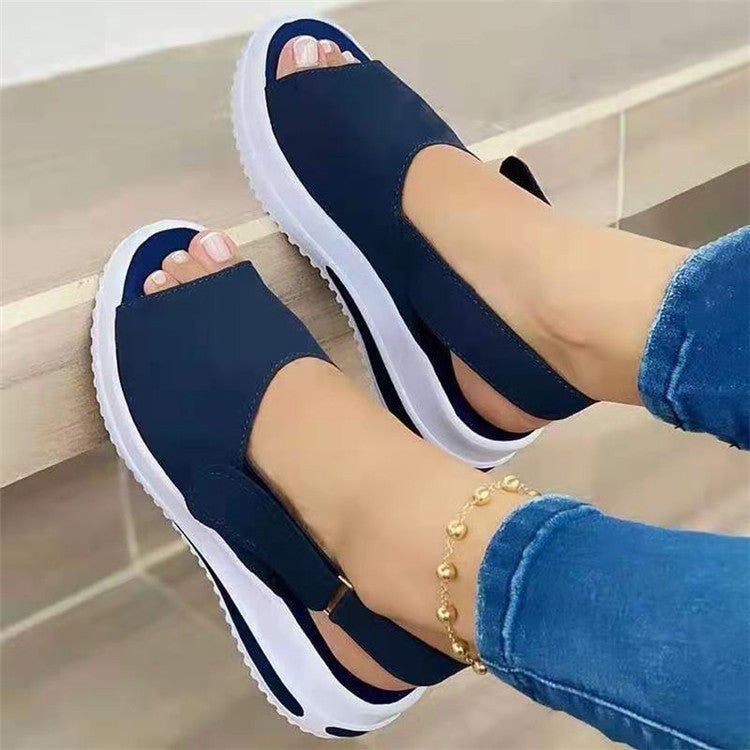 Fish-mouth Flat-heel Beach Low-top Women's Sandals | Luxury Home Accessories | Heulog Glow