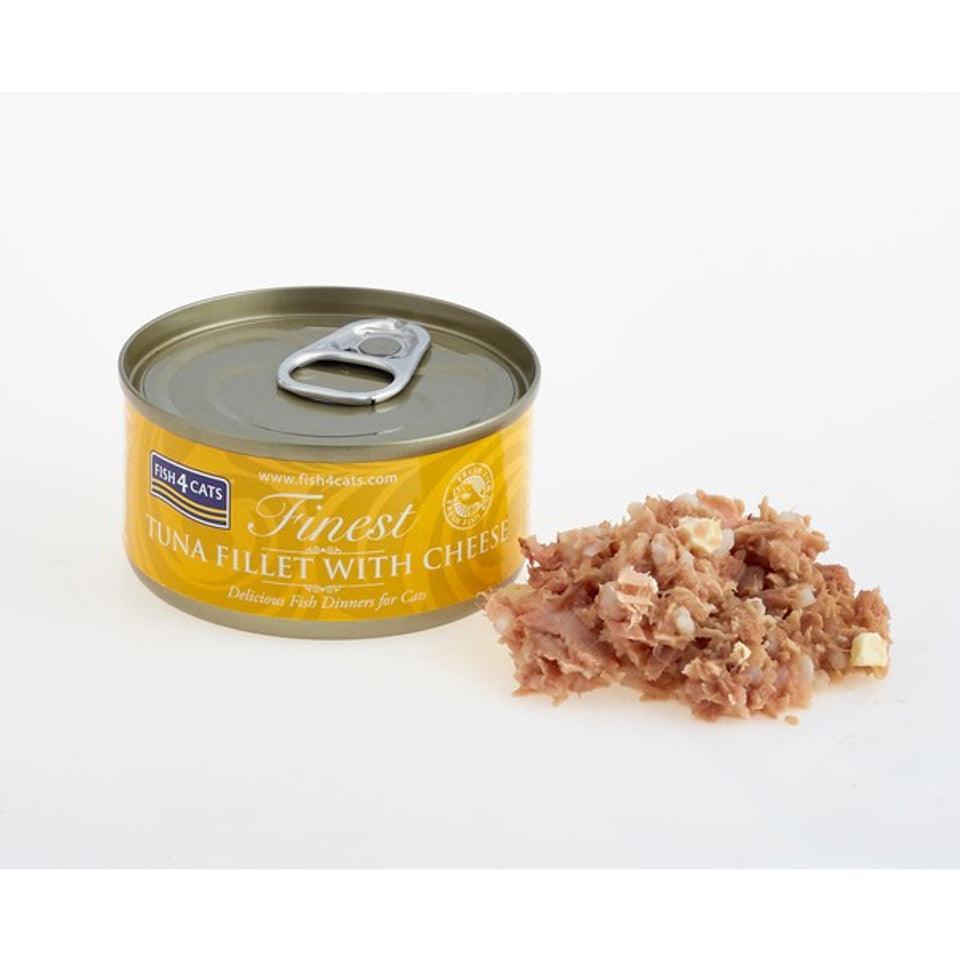 Fish4Cats Finest Tuna Fillet With Cheese BUY 9 GET 1 FREE! 70g x 10 | Luxury Home Accessories | Heulog Glow