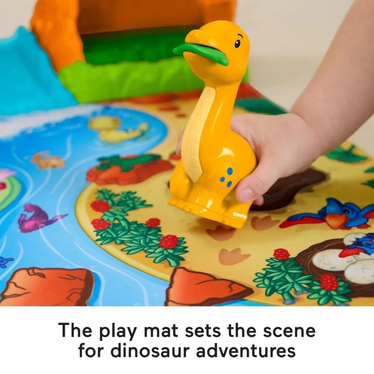 Fisher-Price Little People Dinosaur Village & Playmat Playset | Luxury Home Accessories | Heulog Glow