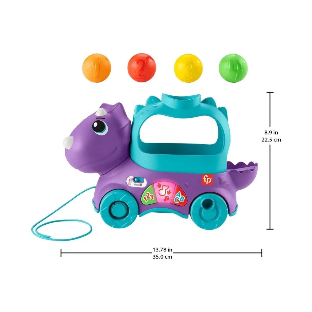 Fisher-Price Poppin Triceratops | Luxury Home Accessories | Heulog Glow