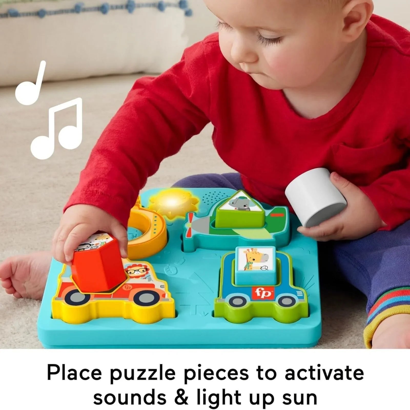Fisher-Price Shapes & Sounds Vehicle Puzzle Toy | Luxury Home Accessories | Heulog Glow