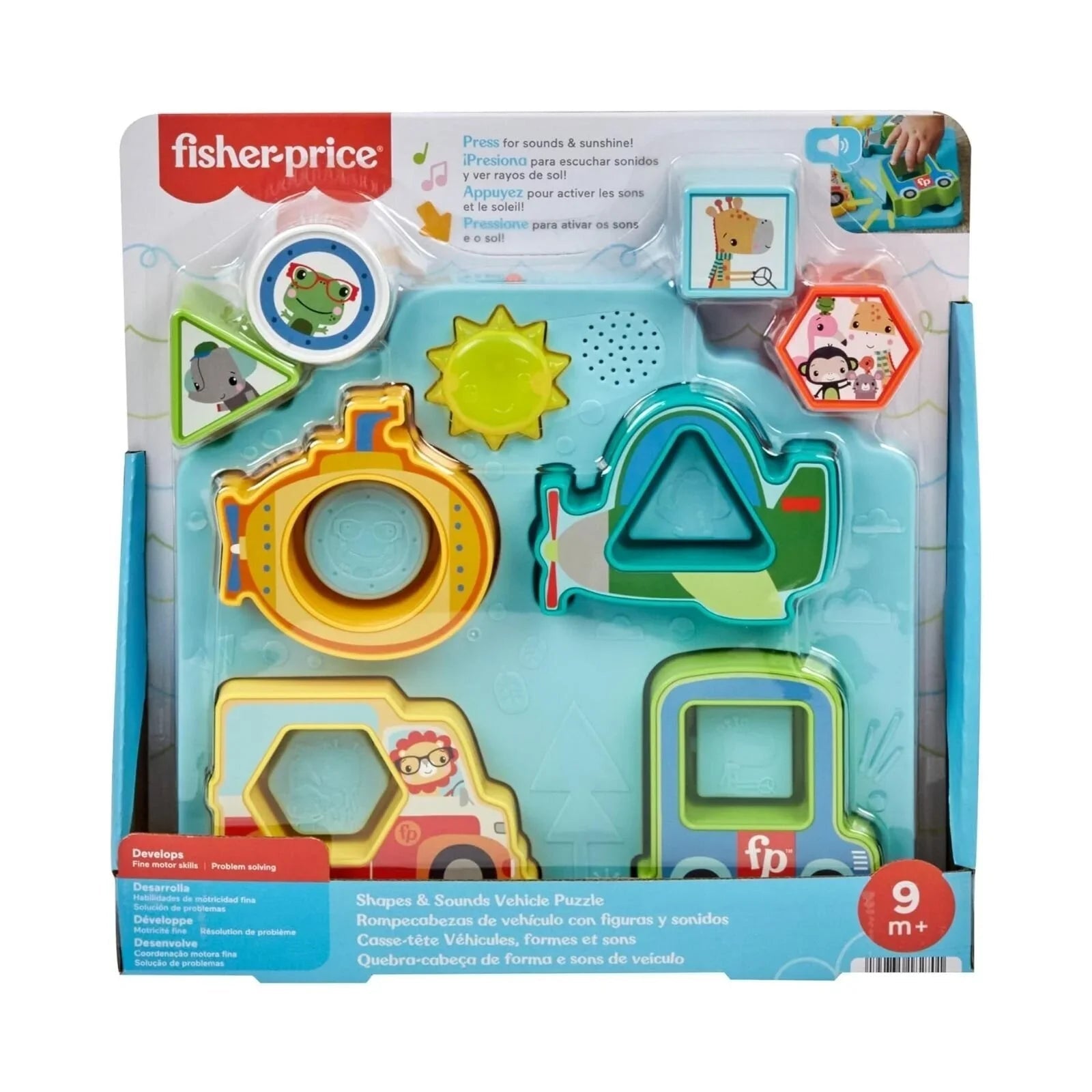 Fisher-Price Shapes & Sounds Vehicle Puzzle Toy | Luxury Home Accessories | Heulog Glow