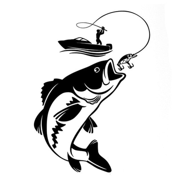 Fishing Car Stickers Fish Car Stickers Wall Stickers Waterproof Stickers | Luxury Home Accessories | Heulog Glow