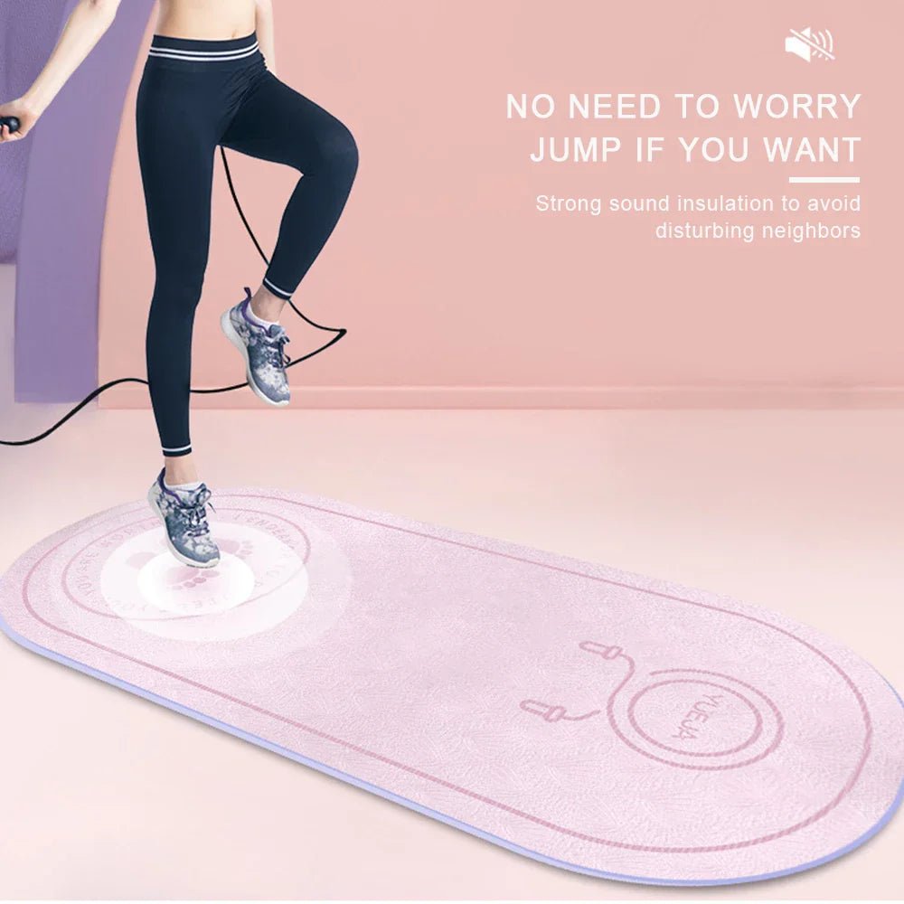 Fitness Mat Elasticity Rope Mat Durable Outdoor Yoga Mat Body Line Non-slip Mat Exercise Mute Yoga Mat High Density Board | Luxury Home Accessories | Heulog Glow
