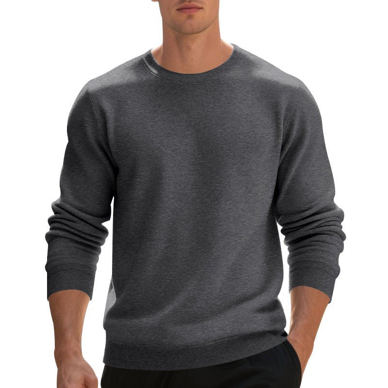Fleece-lined Crew Neck Sweater Male Loose Casual Top | Luxury Home Accessories | Heulog Glow