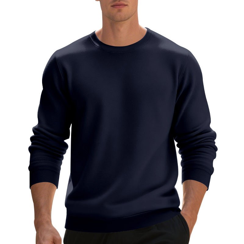 Fleece-lined Crew Neck Sweater Male Loose Casual Top | Luxury Home Accessories | Heulog Glow