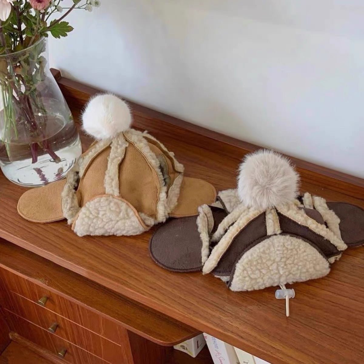 Fleece-lined Thermal And Windproof Lamb Fur Pet Hat | Luxury Home Accessories | Heulog Glow