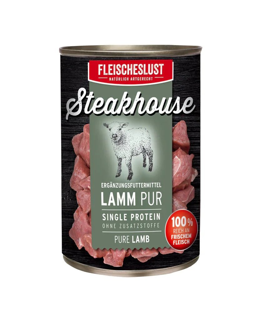 Fleischeslust Steakhouse Pure Lamb (6 x 400g) | Luxury Home Accessories | Heulog Glow