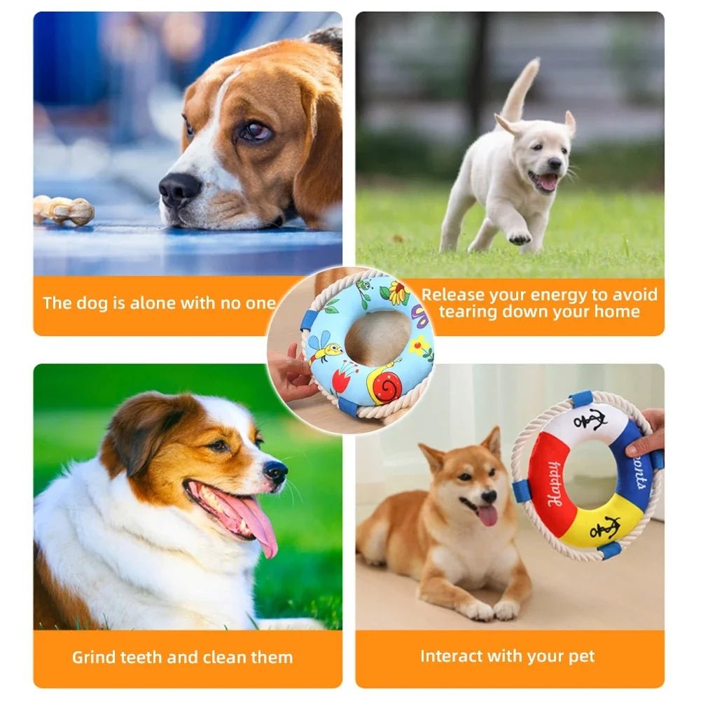 Float Training Dog Pull Ring Dog Ring Chew Resistant Toys Throw Catch Flying Pet Supplies Bite Resistant Soft Pull Ring | Luxury Home Accessories | Heulog Glow