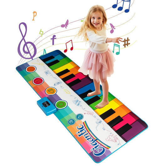 Floor Piano Dance Mat  with 8 Instrument Sounds and Built-in Music-M