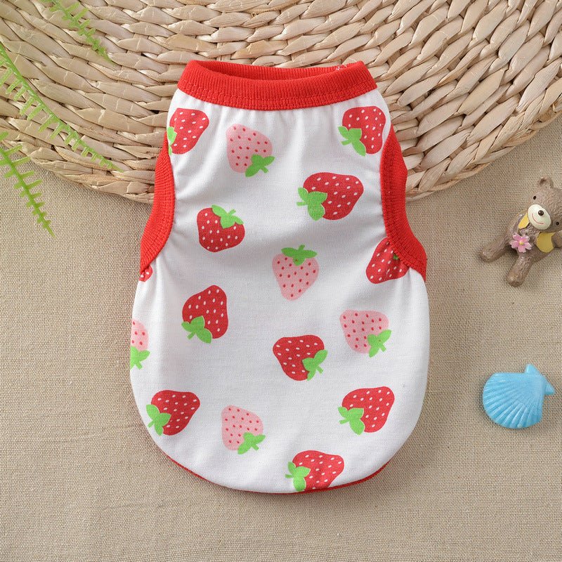 Floral Small Dog Teddy Milk Vest | Luxury Home Accessories | Heulog Glow