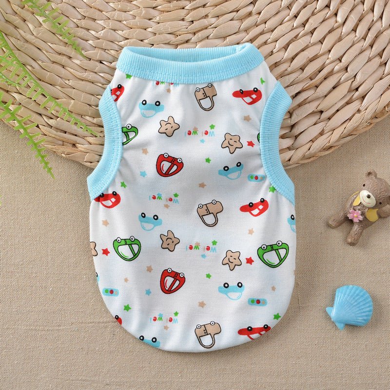 Floral Small Dog Teddy Milk Vest | Luxury Home Accessories | Heulog Glow