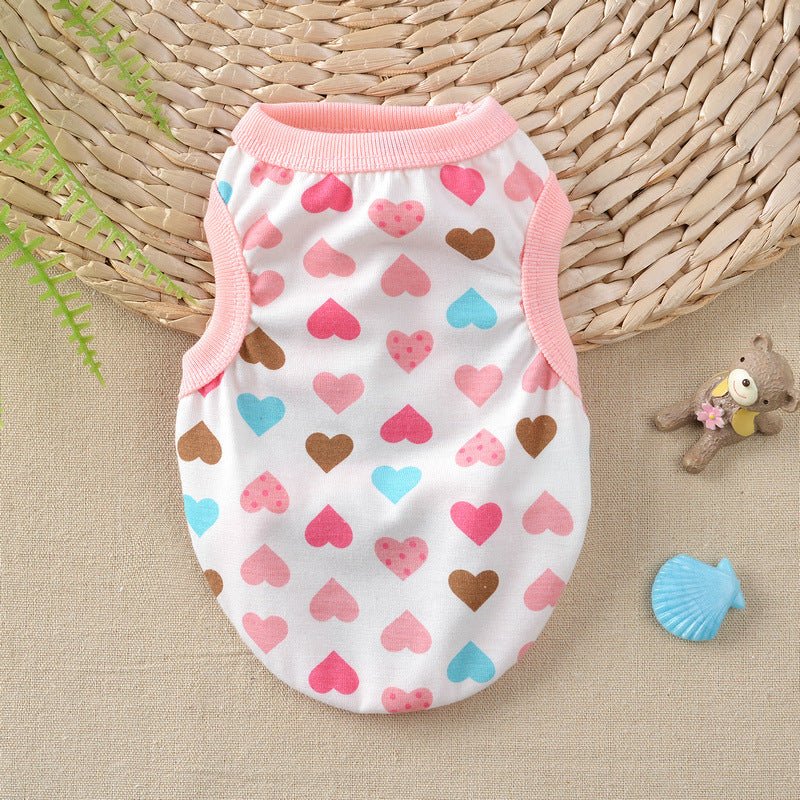 Floral Small Dog Teddy Milk Vest | Luxury Home Accessories | Heulog Glow