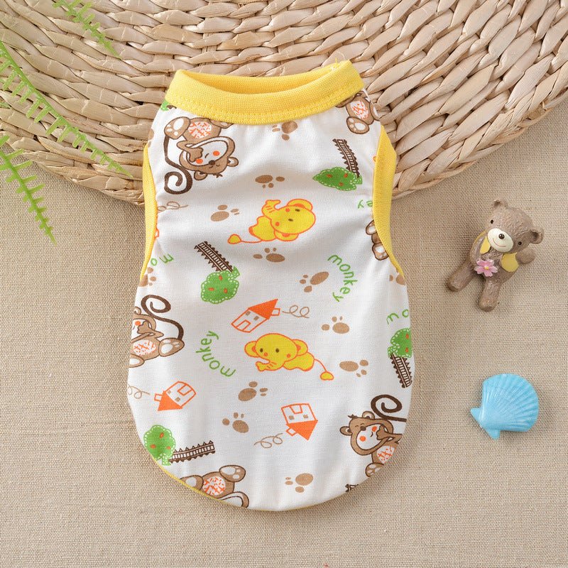 Floral Small Dog Teddy Milk Vest | Luxury Home Accessories | Heulog Glow