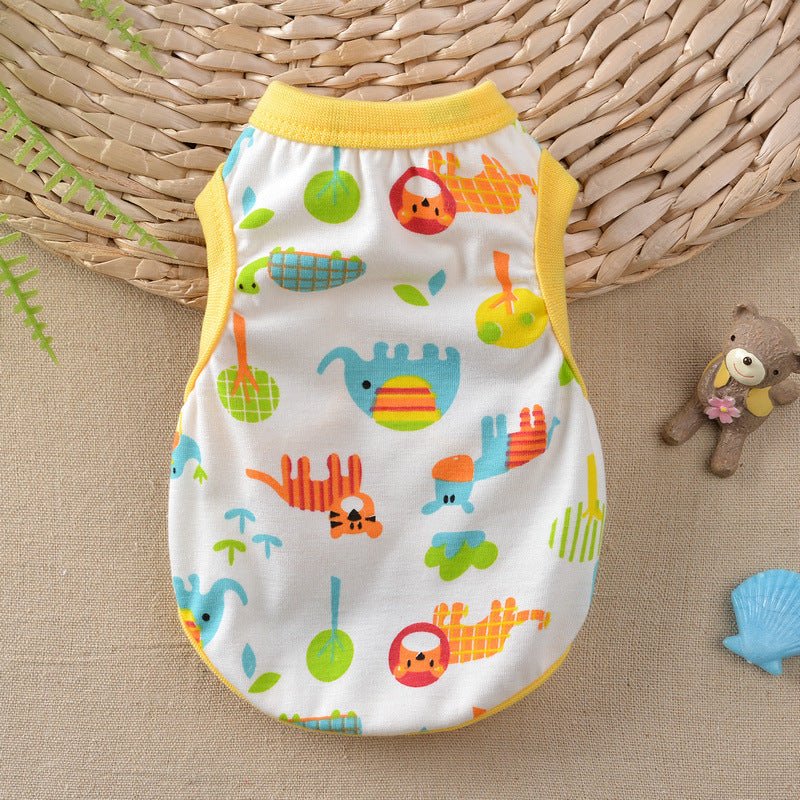 Floral Small Dog Teddy Milk Vest | Luxury Home Accessories | Heulog Glow